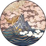 新中式圆形装饰画