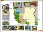 别墅花园设计可分层提取图片