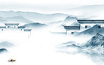 新款最新墙画山水 TIf分层
