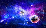 紫色星空