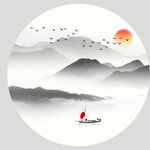简约中式山水
