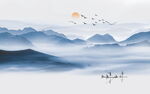 山水背景
