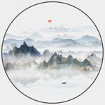抽象山水画