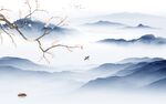意境 最新山水墙画 tIf分层