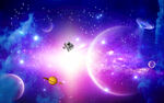 紫色星空
