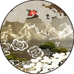 新中式圆形装饰画