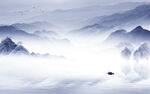 中国风新品山水背景 TIf分层
