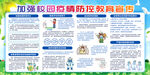 加强校园疫情防控教育宣传栏