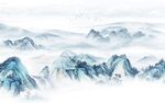 高端意境现代山水 tif分层