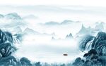 新中式风格山水 Tif分层