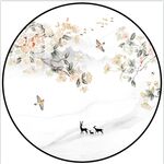 圆形山水画