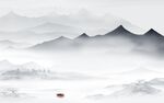 水墨简约新山水画 tif分层