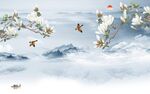 高清 简约新山水画 tif分层