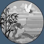新中式圆形装饰画