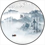新中式水墨山水画