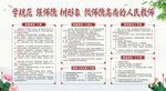 学校师德师风展板