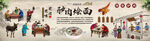 驴肉烩面背景墙