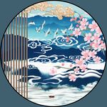 新中式圆形装饰画