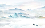 高档 新山水客厅画 tif分层