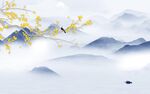 花鸟沙发山水新画 tIf分层