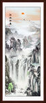 竖幅山水画