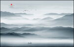 意境水墨山水风景