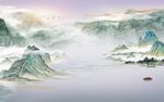 高清 山水新客厅画 TIf分层