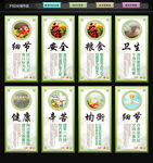 企业学校食堂餐厅文化标语展板