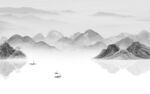 意境中国风山水画 tif分层
