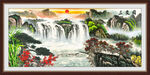 岁寒三友图国画松竹梅山水中堂画