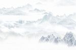 烟雨江南山水背景墙