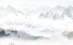山河江山山水背景墙