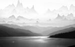 大气意境中式山水 Tif分层
