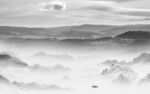 背景墙灰色简约山水 Tif分层