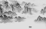 高端意境中式山水 Tif分层