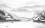 水墨意境高端山水 TIf分层