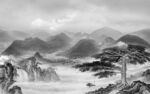 高档 现代山水墙画 TIF分层