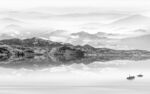 别墅 中式风山水画 TIF分层