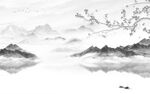 高档 中式风山水画 TIF分层