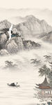 国画新品玄关山水 TiF分层