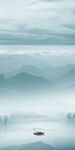 中国风玄关山水 Tif分层