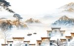 徽派最新款山水画 tIf分层