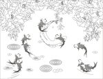 牡丹鱼花纹