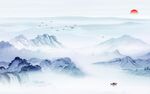 客厅 爆款中式山水 TIf分层