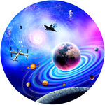 圆形星空