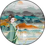 新中式圆形装饰画