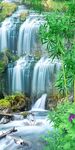 高山流水玄关壁画