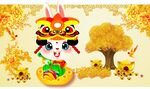 卡通兔可爱兔子 