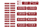 学校图书馆分区牌