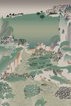 敦煌壁画盛唐山峦山水画
